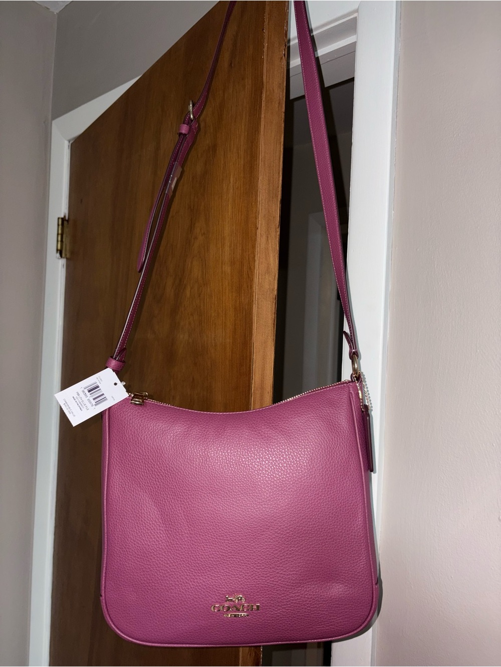 Coach Ellie File Bag Crossbody Pink Leather NWT CU960